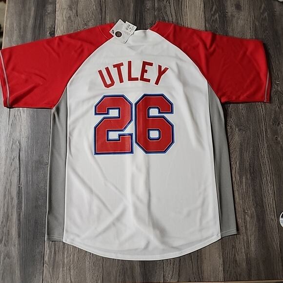 NEW MLB Genuine Merchandise CHASE UTLEY Philadelphia Phillies Jersey XL White - Picture 4 of 4